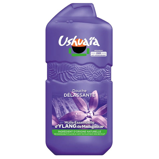 USHUAIA Gel douche délassant à l'huile essentielle d'Ylang de Madagascar 280 ml