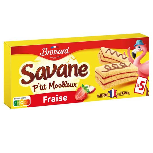 BROSSARD Savane P'tit soft strawberry cake 135g