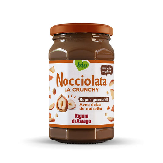 NOCCIOLATA Crunchy - Organic Hazelnut Spread with Hazelnut Pieces 250g