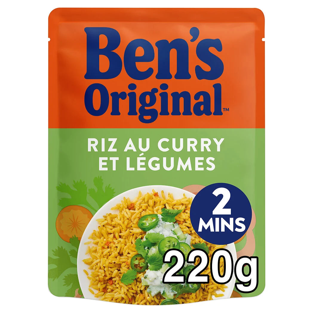 BEN'S ORIGINAL Rice with Curry & Vegetables 220g