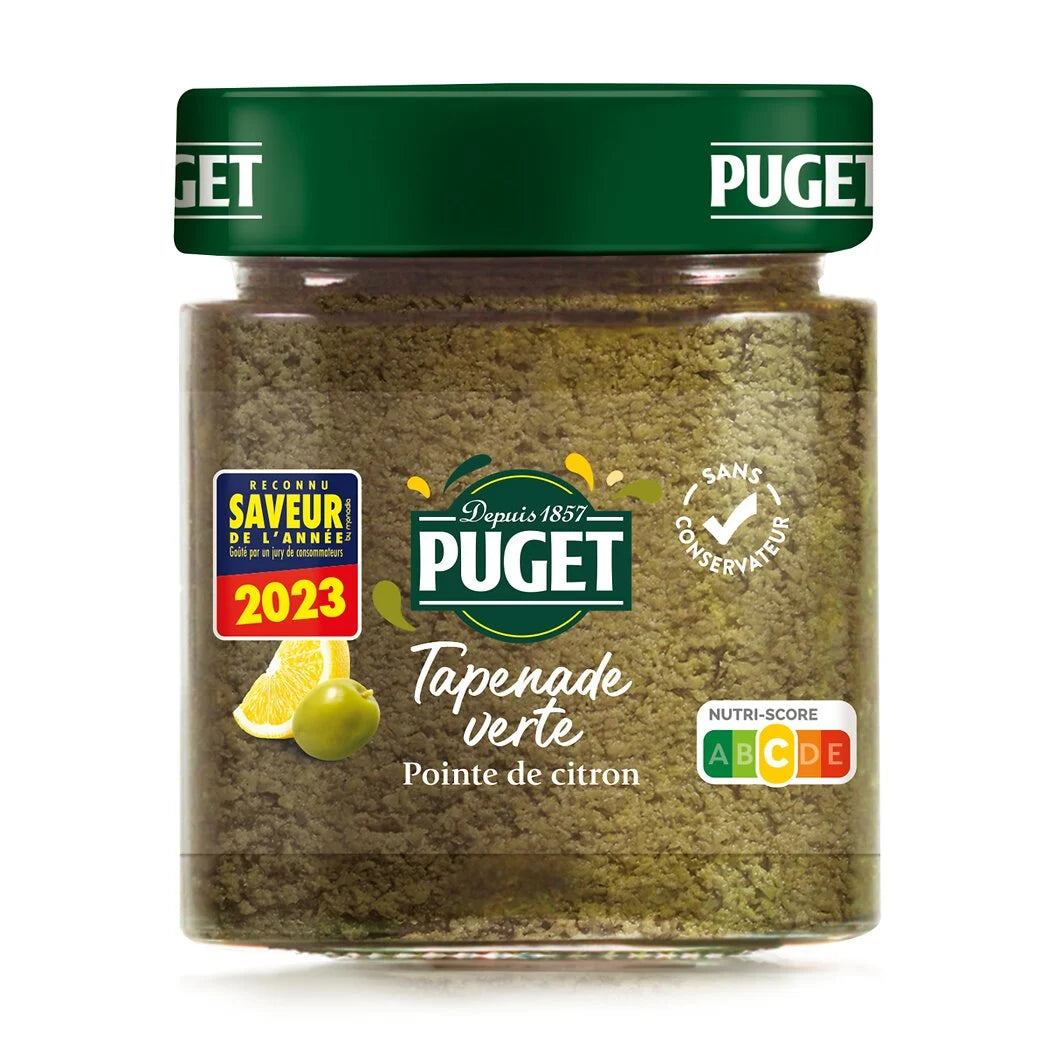 Tapenade verte PUGET pointe de citron 120g