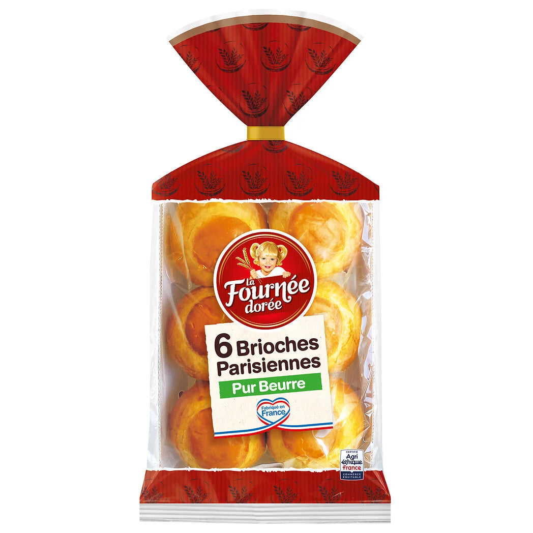LA FOURNEE DOREE Brioches parisiennes with butter x6*