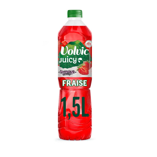 VOLVIC Eau aromatisée fraise Juicy 1,5 L