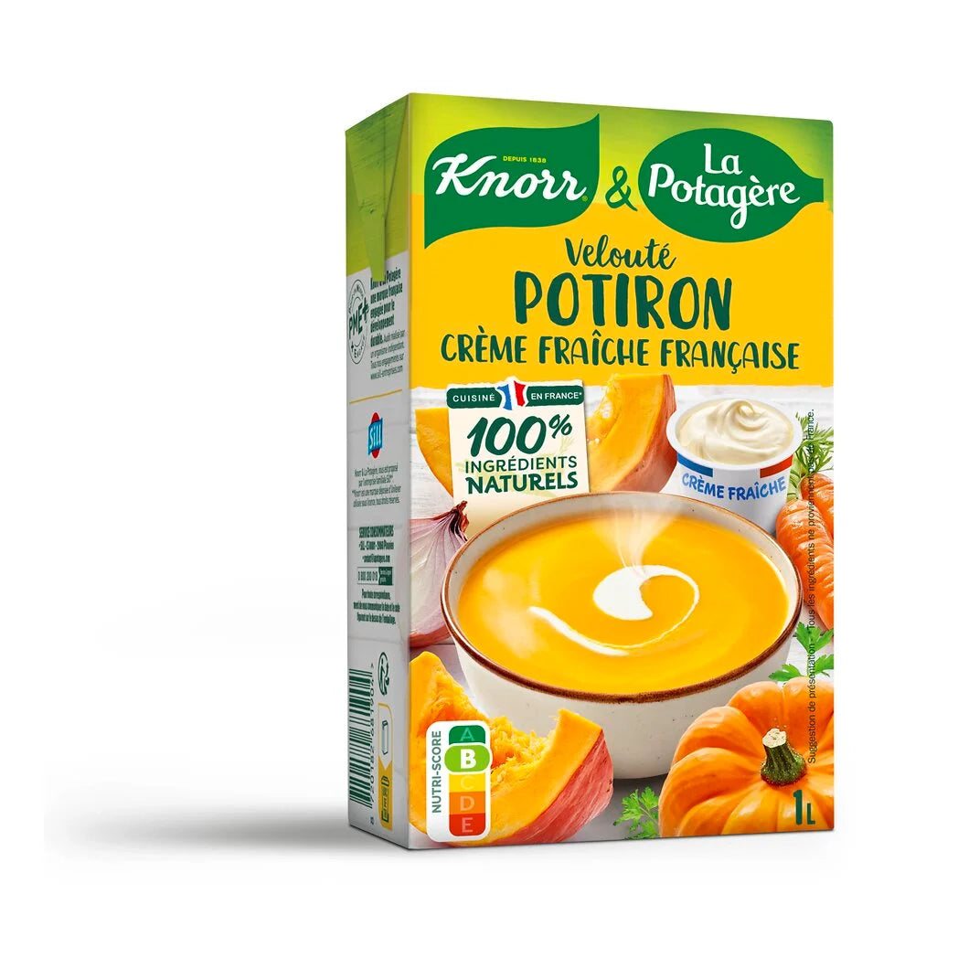 Sopa de Abóbora KNORR com Creme de Leite Fresco Francês 1l