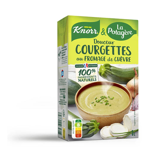 KNORR soup douceur of zucchini with chèvre frais 1l