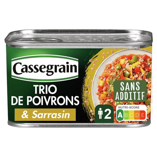 CASSEGRAIN trio of peppers cuisinés and sarrasin grilled 375g