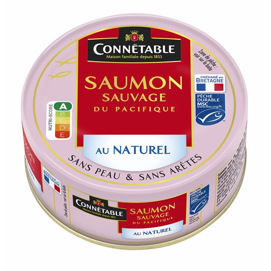 CONNETABLE wild salmon in natural brine 112g