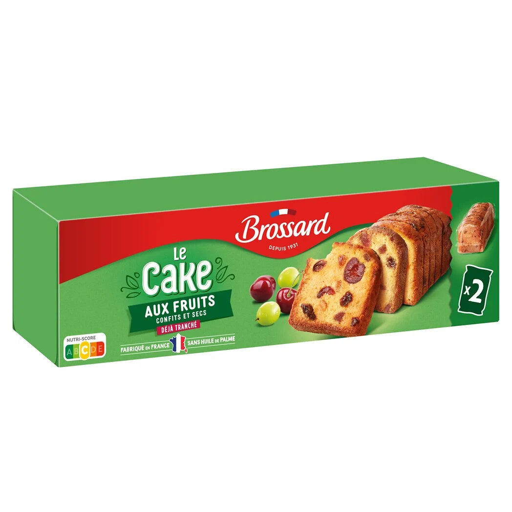 Bolo de frutas clássico Brossard 2x250g