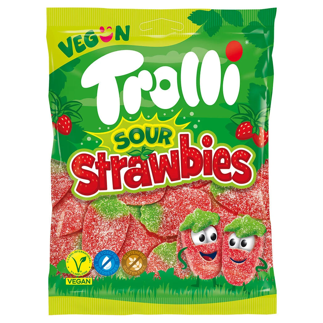TROLLI Sour Strawberry Candies 175g