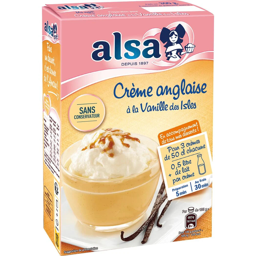 Preparado para Creme Inglês com Baunilha das Ilhas ALSA 300g