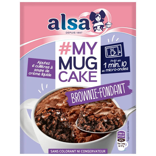 ALSA Preparación para mug cake de brownie fondant 70g
