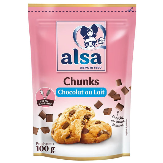 ALSA Chunks of milk chocolate 100g