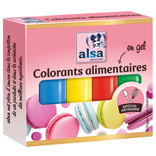 Colorantes alimentarios en gel ALSA 4x40g