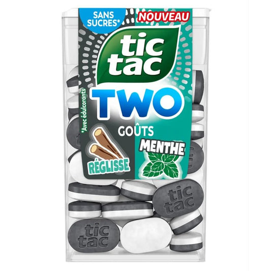 TIC TAC Licorice & Mint Mints with Sweeteners 38.5g