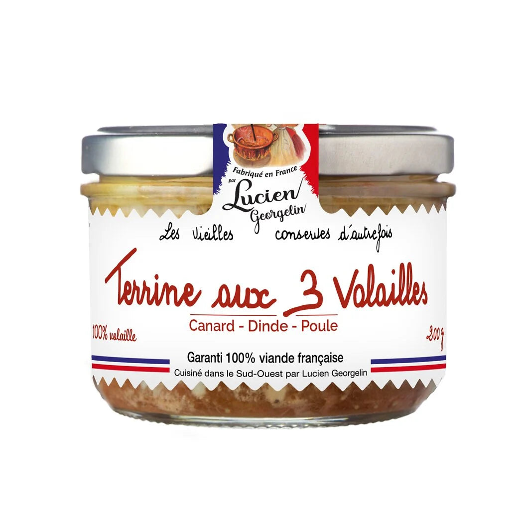 LUCIEN GEORGELIN Terrine mit 3 Geflügelarten 200g