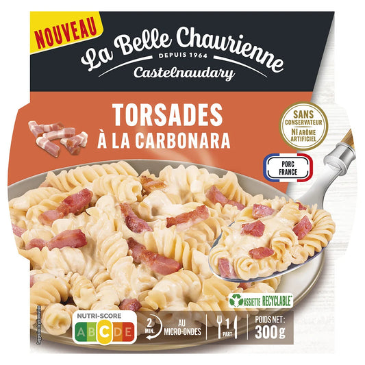 LA BELLE CHAURIENNE carbonara pasta twists 300g
