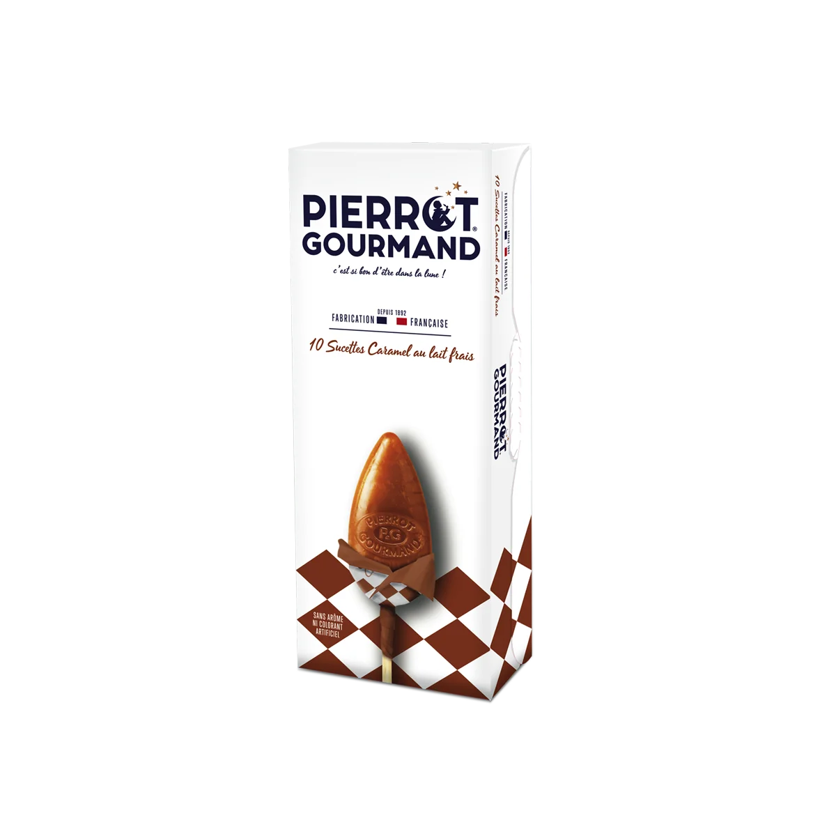 PIERROT GOURMAND 10 Caramel Lollipops 130g