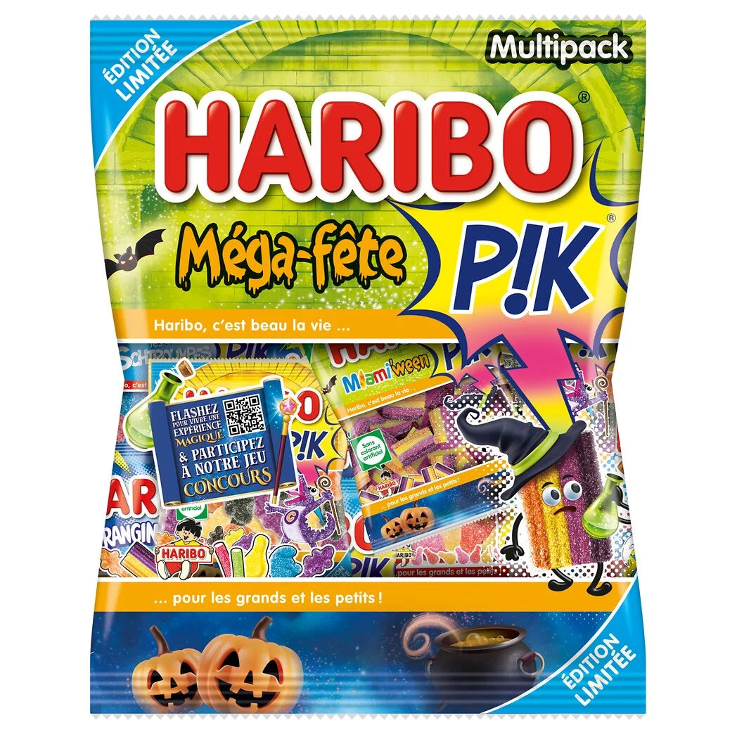 HARIBO Assortiment de bonbons Méga-fête Pik 720g HALLOWEEN EDITION 2026