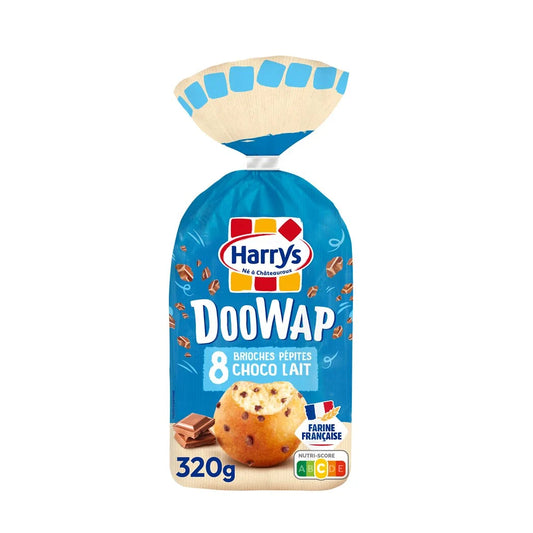 HARRYS Doowap - Brioches chips milk chocolate additive-free x8 - 320g*