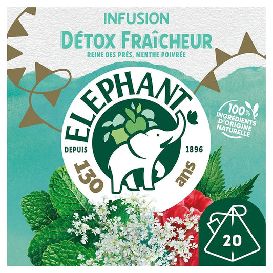 ELEPHANT Fresh Detox - Meadowsweet Infusion , peppermint , raspberry & nettle leaf