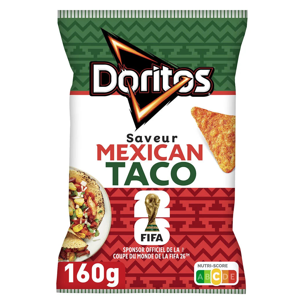 Tortilla chips DORITOS sabor taco mexicano 160g