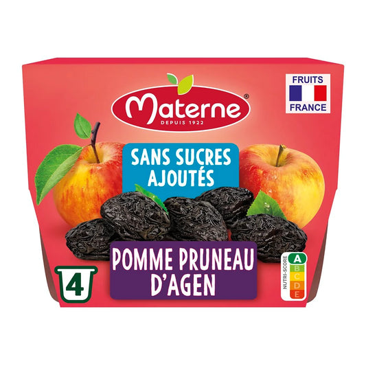 MATERNE No Added Sugars Apple Prune Puree 100g