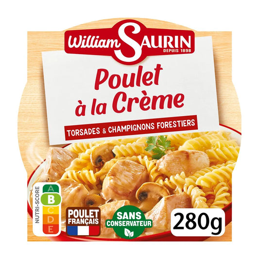 WILLIAM SAURIN Chicken in Cream Sauce with Twists and Forest Mushrooms 280g