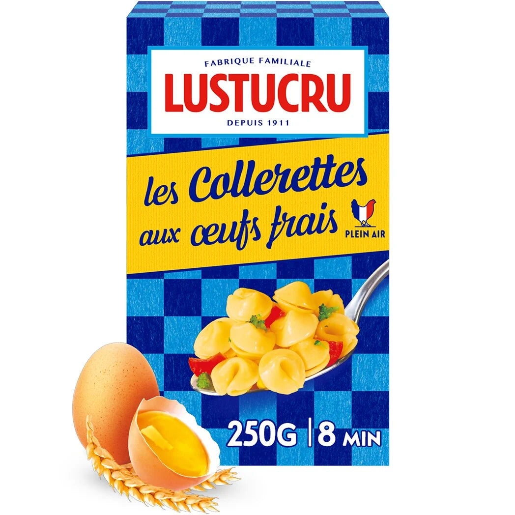 LUSTUCRU Pâtes collerettes aux œufs frais 250g