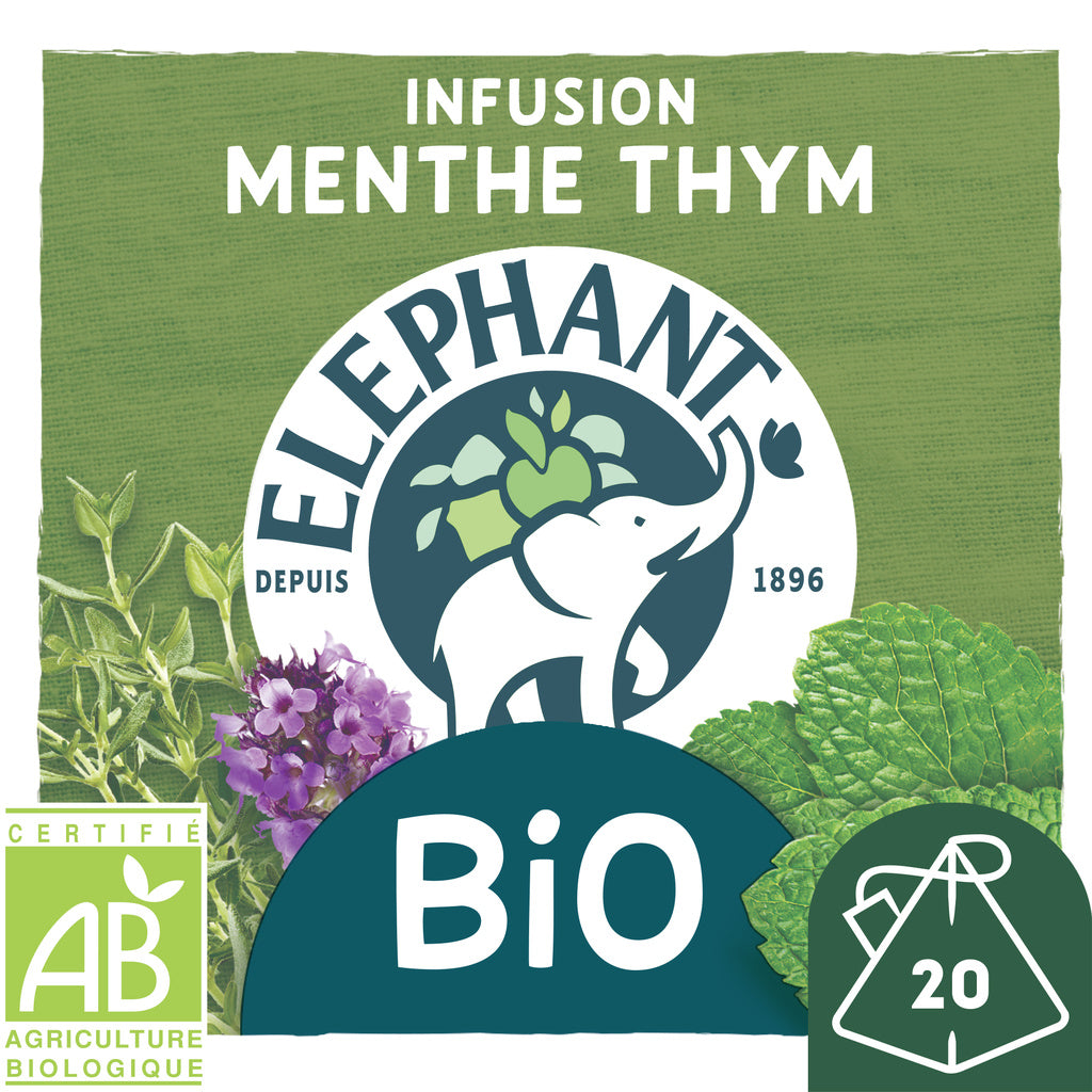 ELEPHANT Mint & Thyme Infusion Organic x20