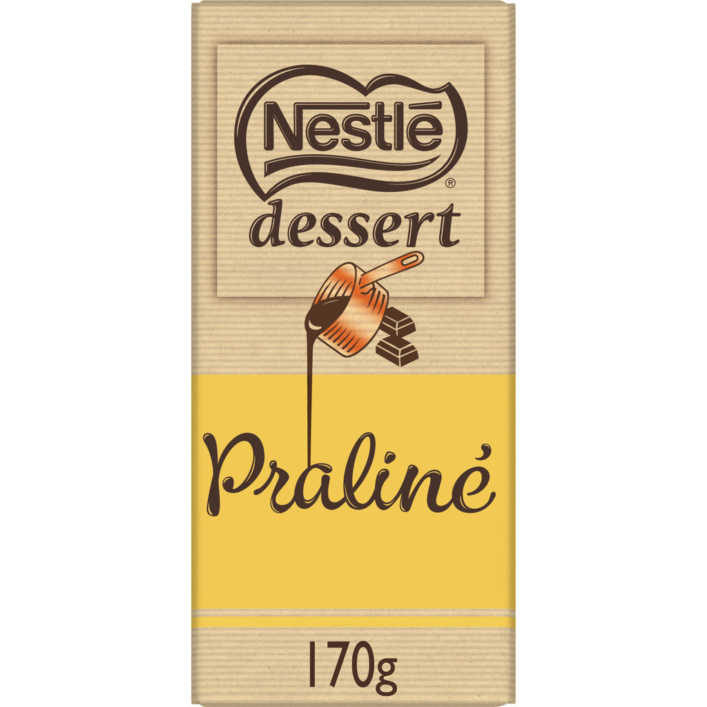 NESTLÉ Barra de chocolate ao leite com praliné 170g