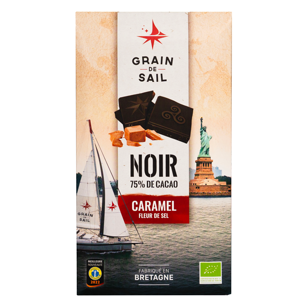 GRAIN DE SAIL Dark Chocolate, Caramel & Sea Salt 100g