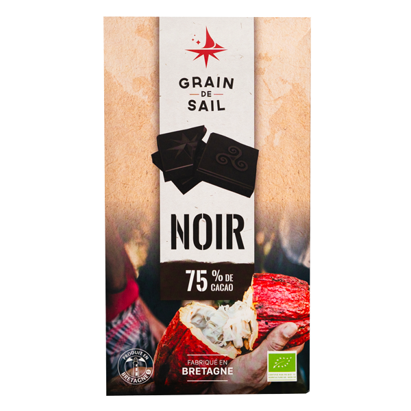 GRAIN DE SAIL 75% Dark Chocolate 100g