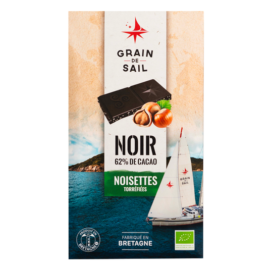GRAIN DE SAIL Dark Chocolate with Roasted Hazelnuts 100g