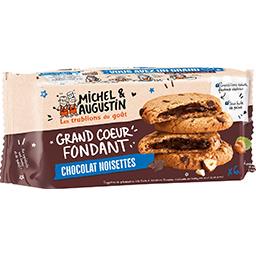 MICHEL & AUGUSTIN Super Cookies with melting milk chocolate and hazelnut center 180g