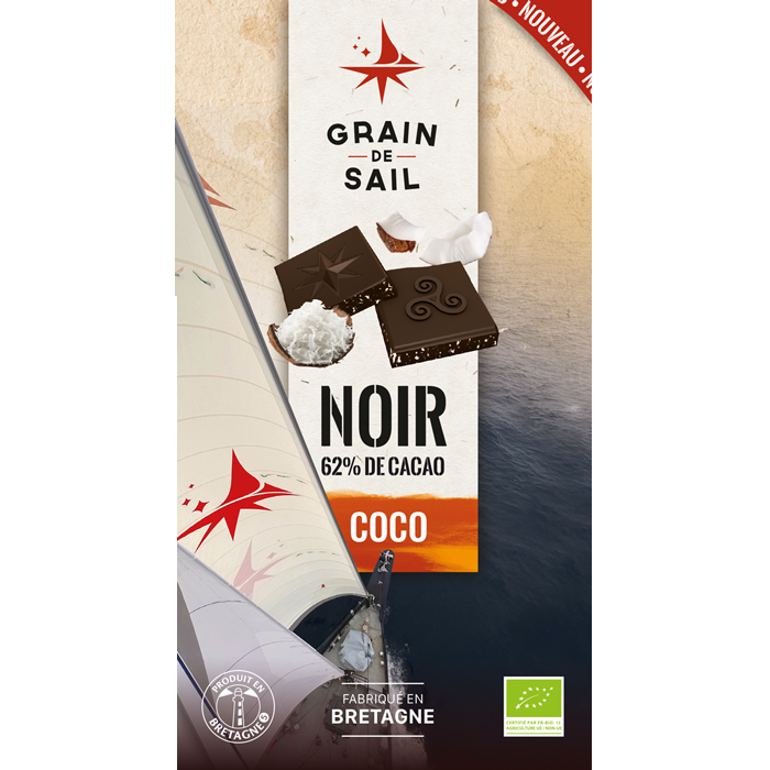 GRAIN DE SAIL Noir et Noix de Coco râpées toastées 100g