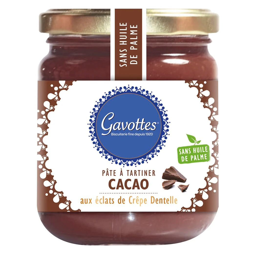 GAVOTTES Brotaufstrich Kakao mit knusprigen Crêpe-Stückchen 350g
