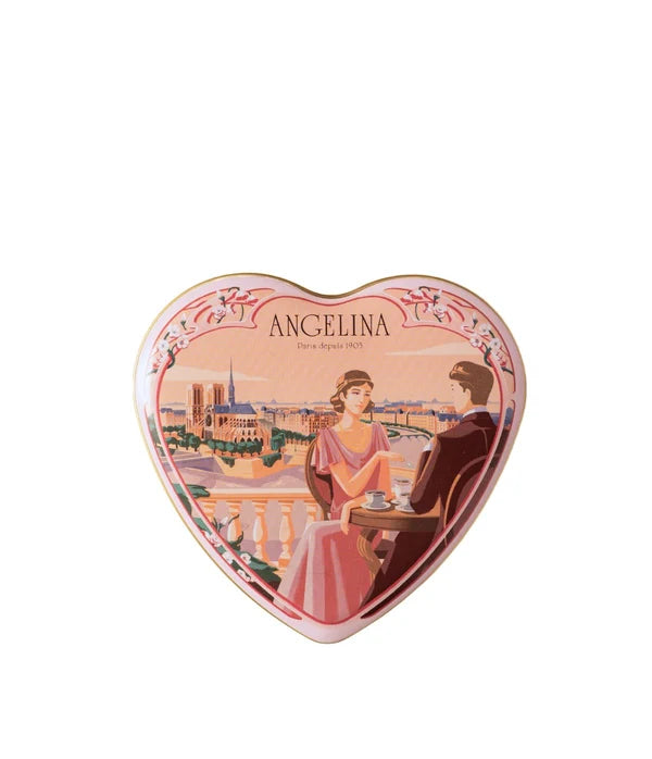 ANGELINA Heart-Shaped Box of Praline Chocolates 78g