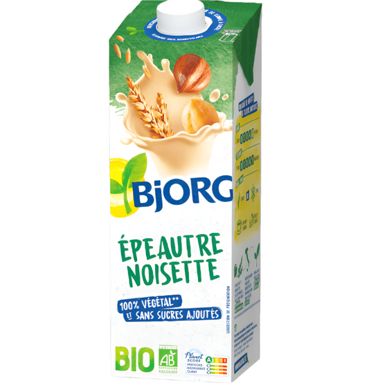 BJORG Bebida ecológica de espelta y avellana 1L