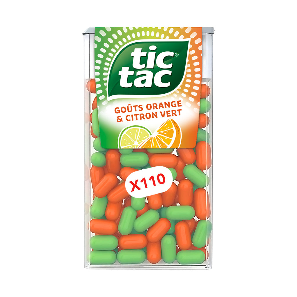 TIC TAC Lime & Orange Flavored Mints x110