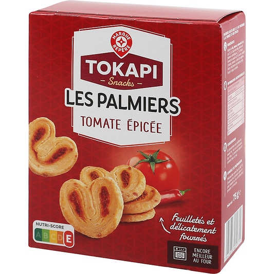MARQUE REPÈRE Puff Pastry Palmiers Spicy Tomato 75g