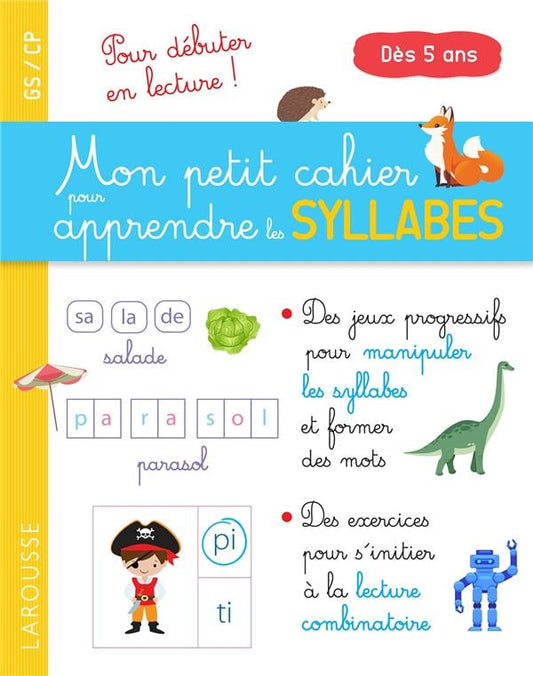 Mi Pequeño Cuaderno para Aprender Sílabas en Francés.