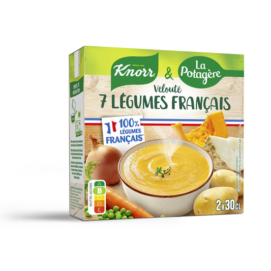 KNORR Flüssige Samtige Französische Gemüsesuppe 2 x 300ml