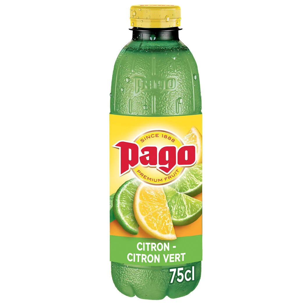 PAGO Boisson citron-citron vert 75cl