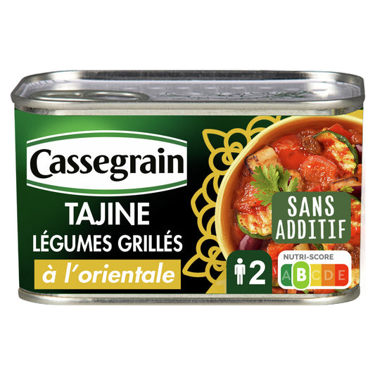 CASSEGRAIN vegetable tagine grillés coriander 375g