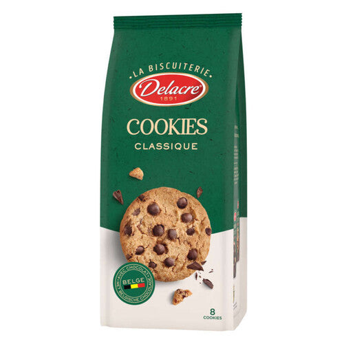 DELACRE La Biscuiterie – Cookies aux pépites de chocolat 8 biscuits – 136g