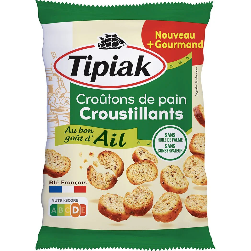 TIPIAK Crispy Garlic Bread Croutons 75g