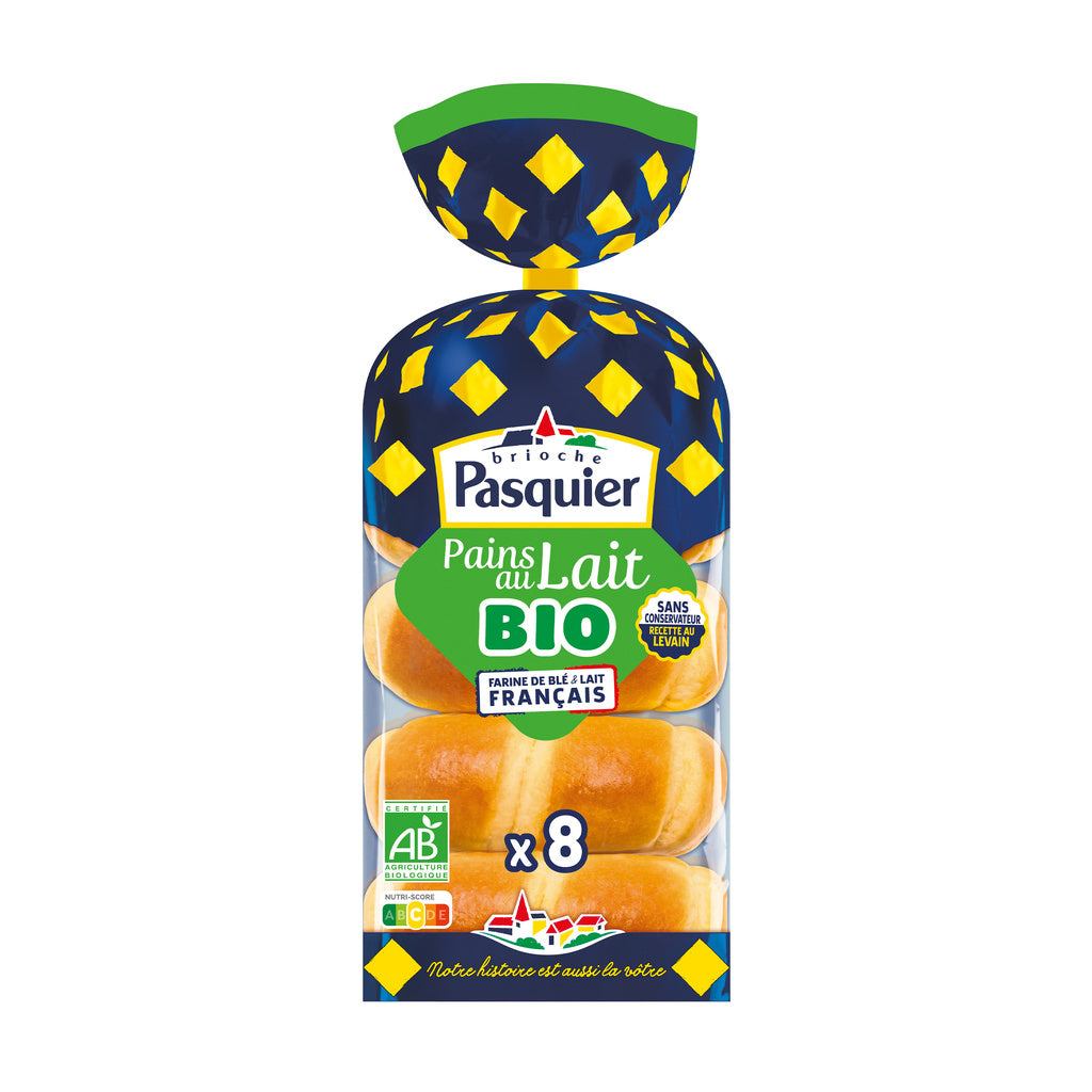 PASQUIER Panecillos de leche BIO x8 - 280g