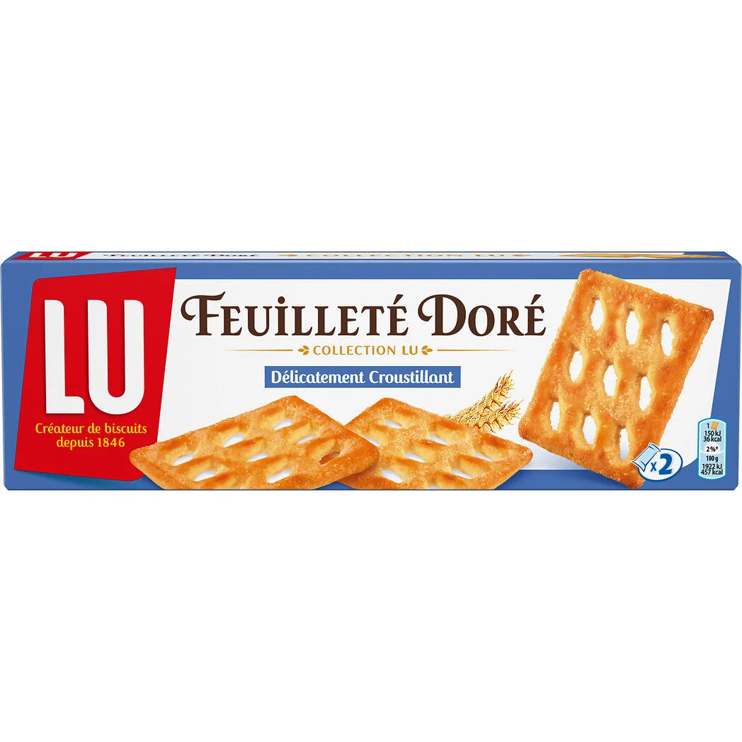 Biscotti di pasta sfoglia LU Feuilleté Doré 125g