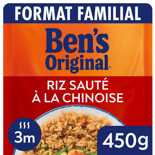 BEN'S ORIGINAL Microwaveable Chinese-Style Stir-Fried Rice 450g