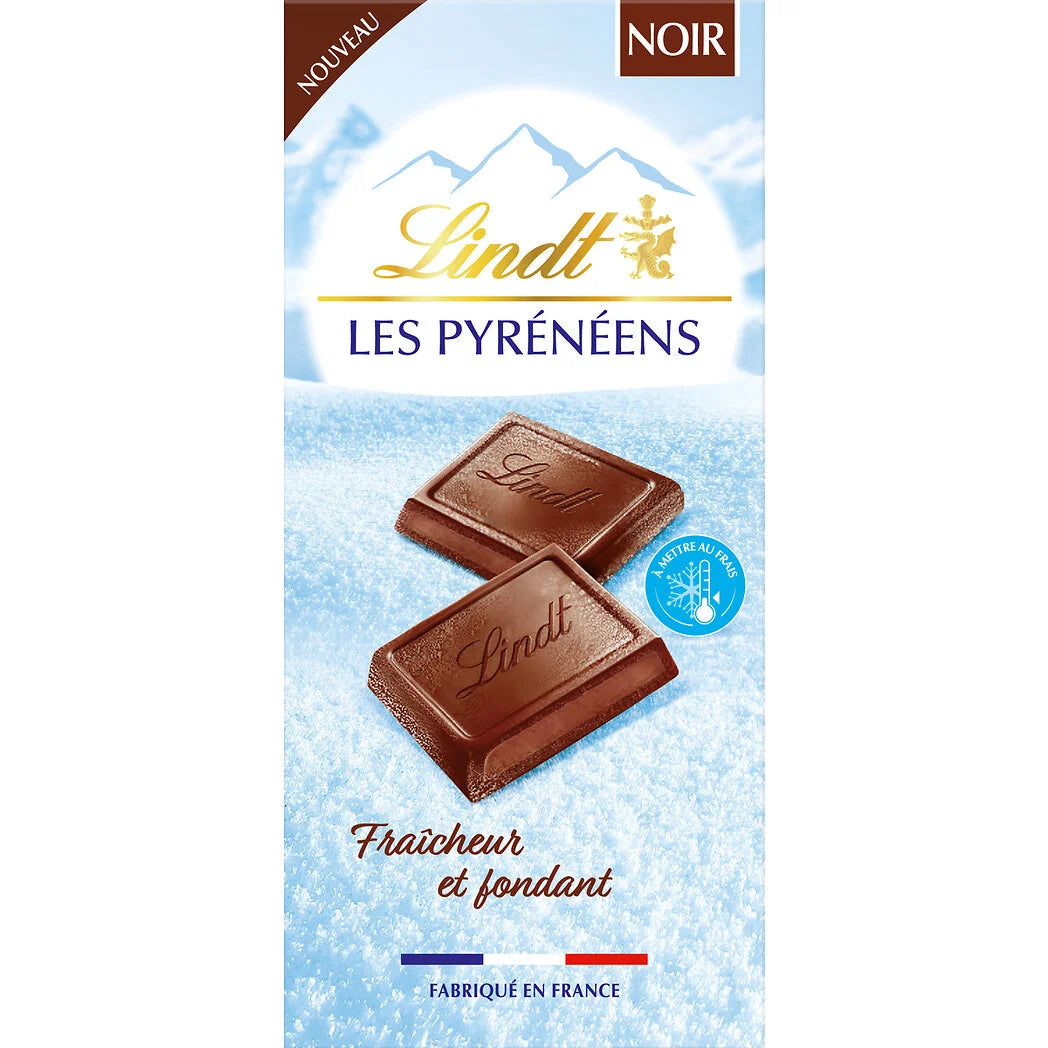 LINDT Chocolat noir Les Pyrénéens 150g